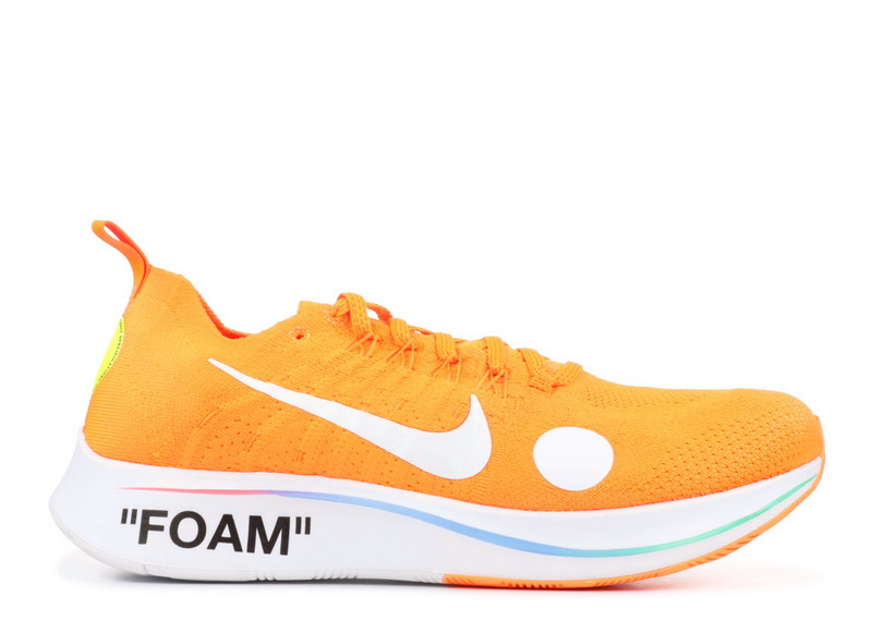 Authentic OFF-WHITE x Nike Zoom Fly Mercurial Orange GS